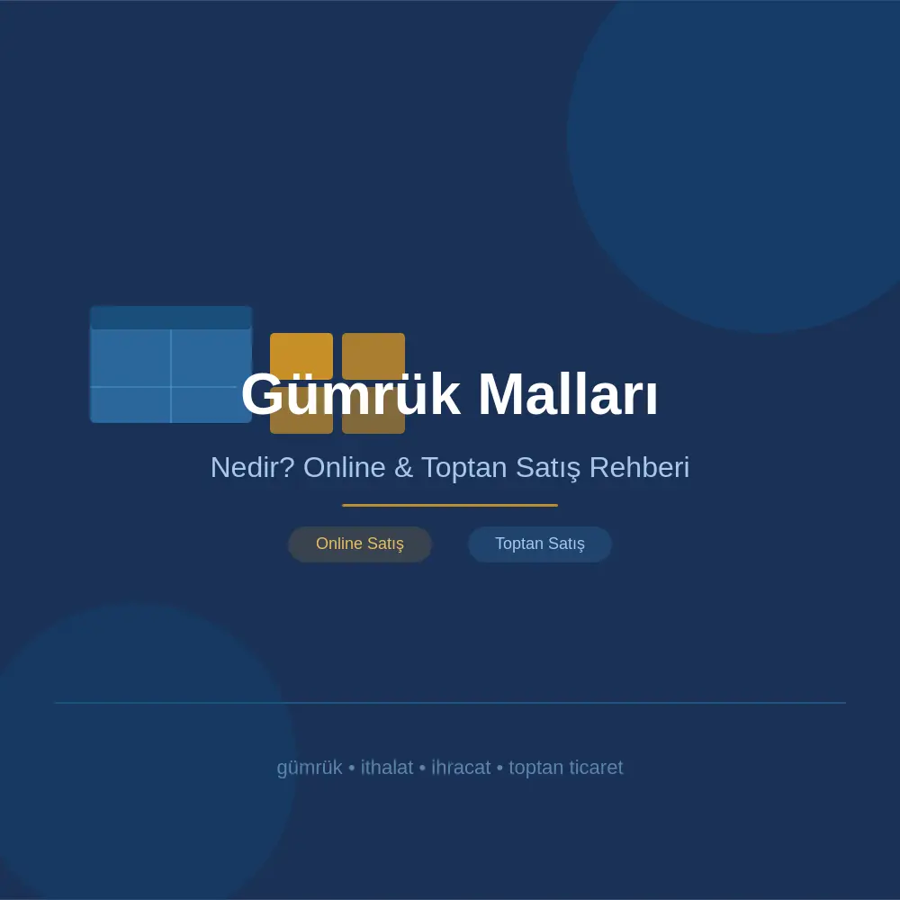 Gümrük Malları Nedir? Online ve Toptan Satış Rehberi