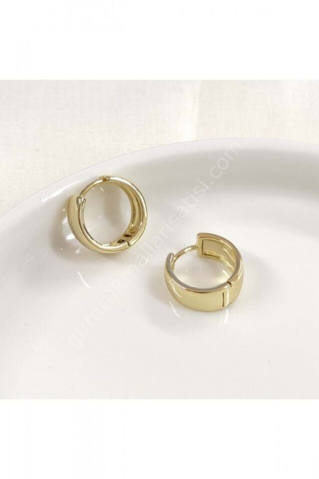 Düz Kalın Halka Küpe