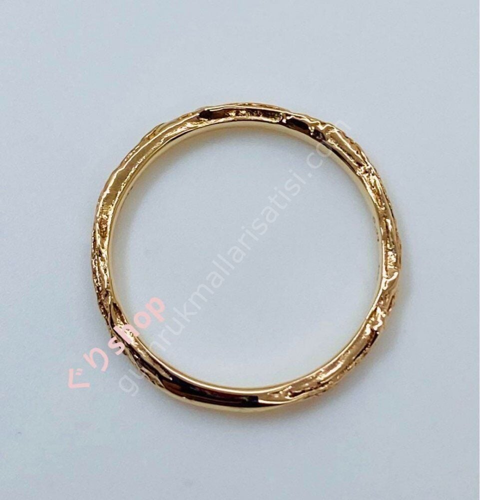 Gold Renkli İnce Yüzük