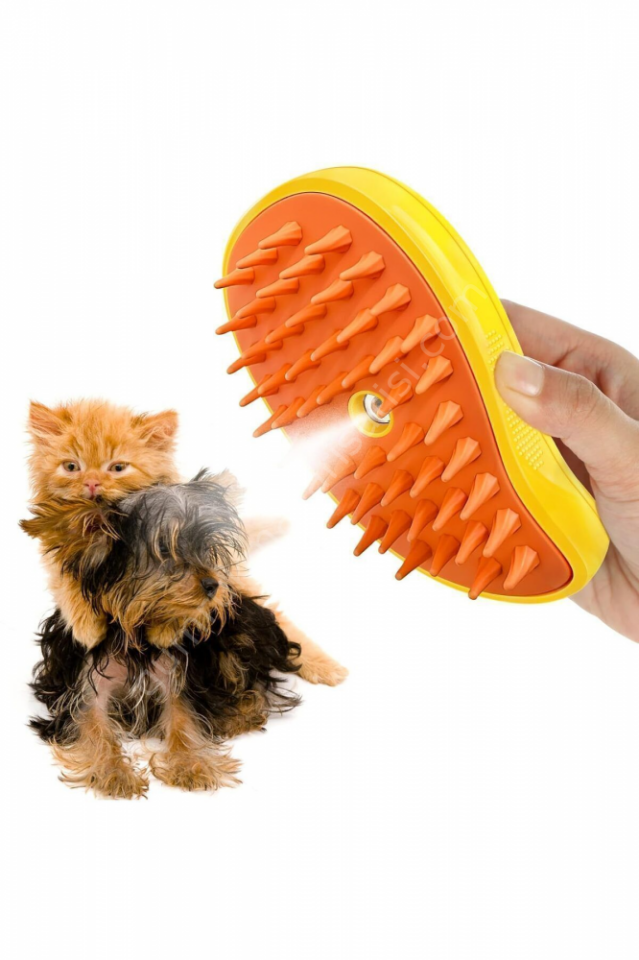 Buharlı Kedi Köpek Tarağı Yeni Nesil Tüy Alma Tarağı