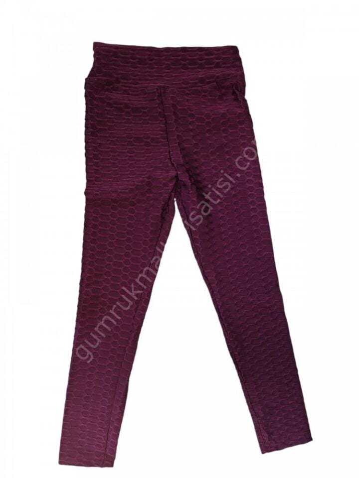 Bordo Brezilya Kadın Tayt