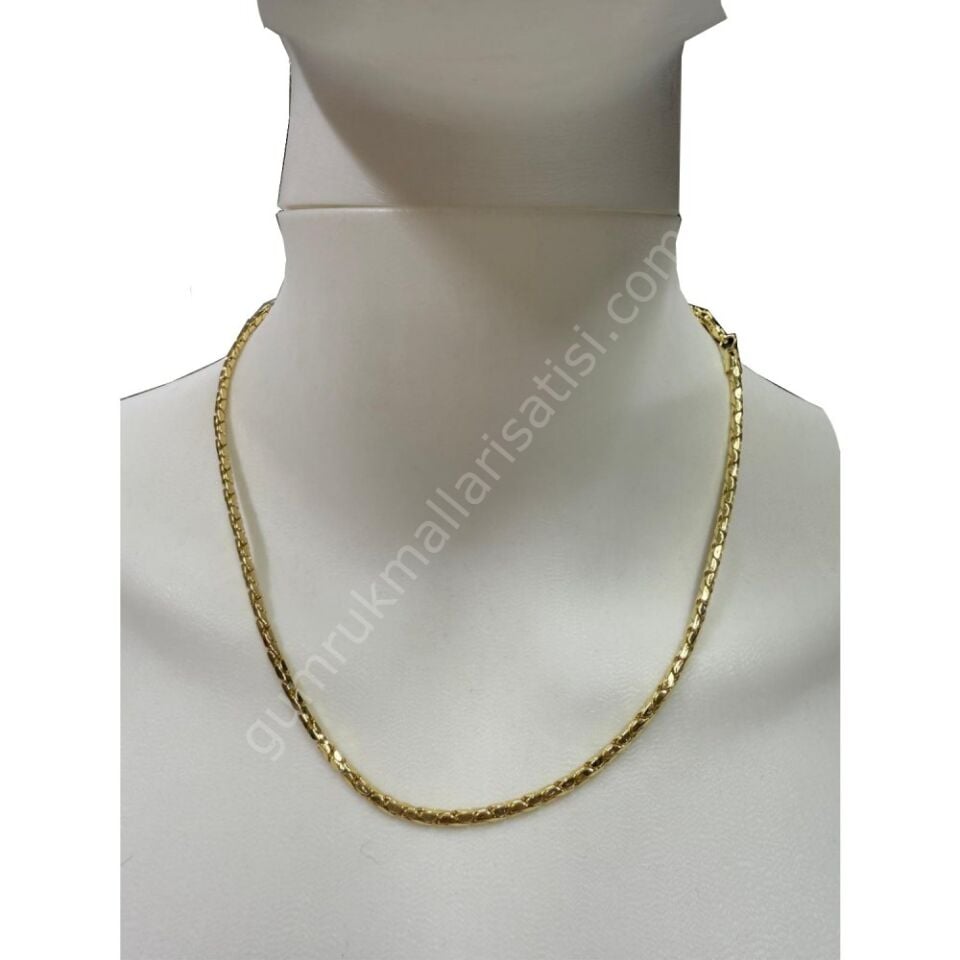 Altın Kaplama Singapur Zincir Kolye