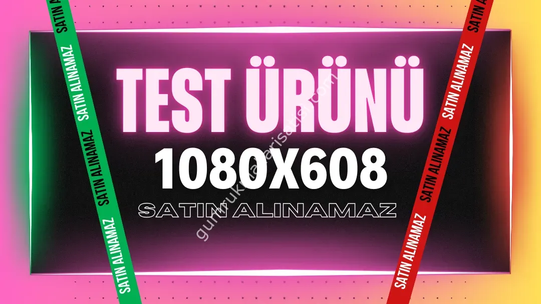 Sipariş Test Ürünü