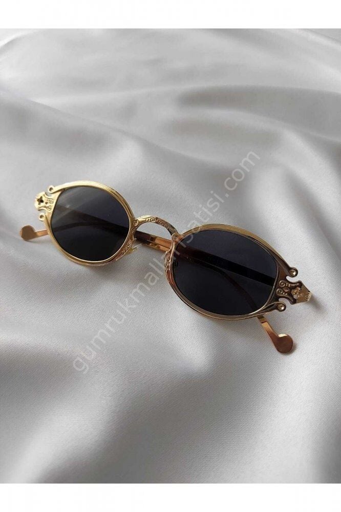 Gold Çerçeve Vintage Gözlük