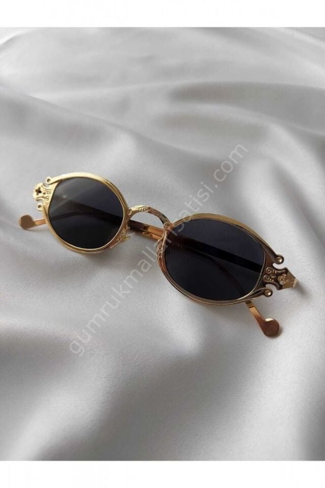 Gold Çerçeve Vintage Gözlük