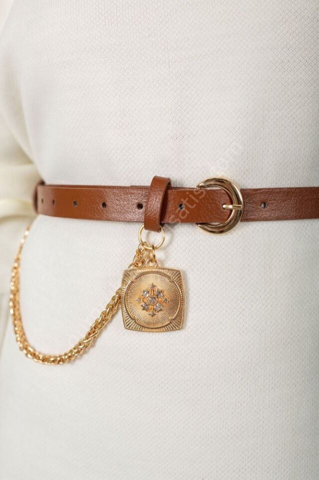Taba Zincir Detaylı Kemer