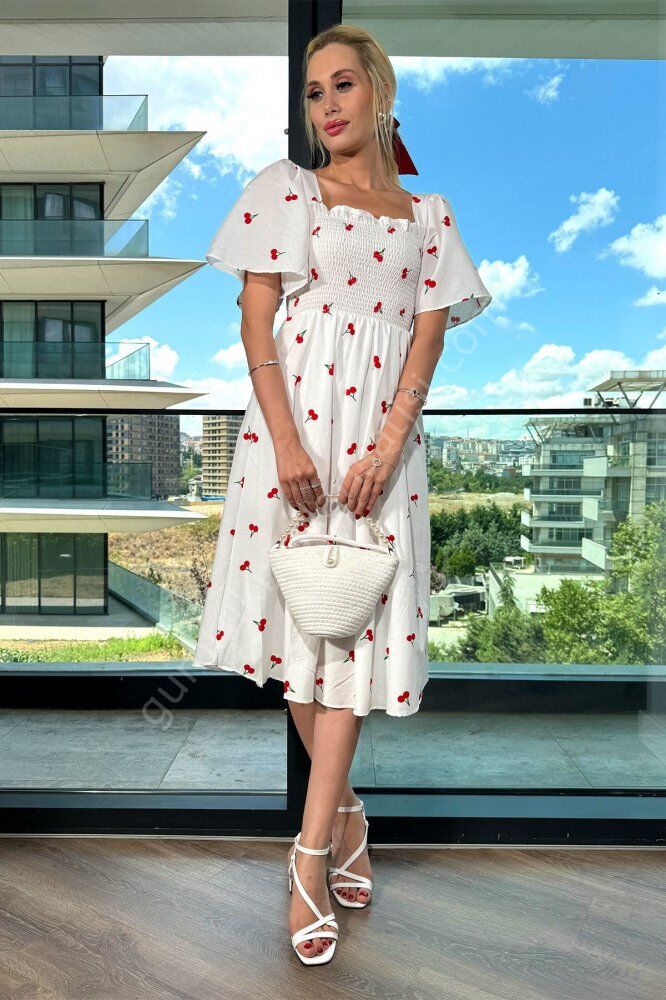 Kiraz Rüyası Üyaz Elbise