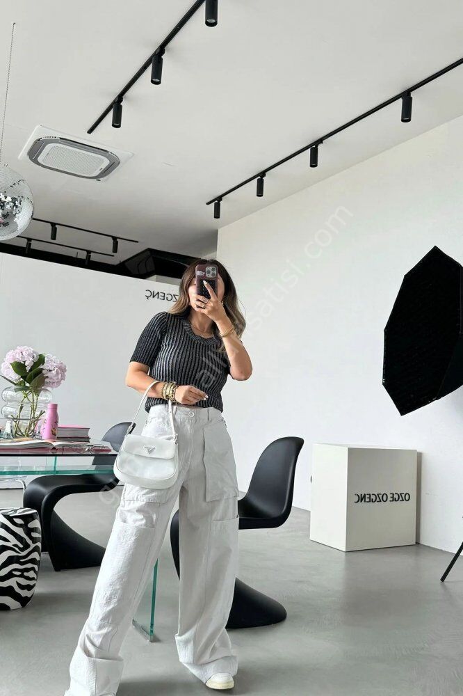 Paraşüt Kumaş Kargo Cepli Pantolon