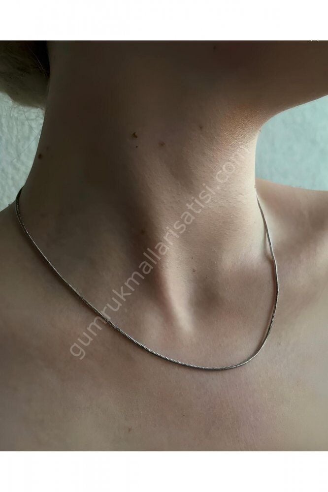 Çelik Silver Tilki Kuyruğu Zarif Tiny 45 cm Zincir