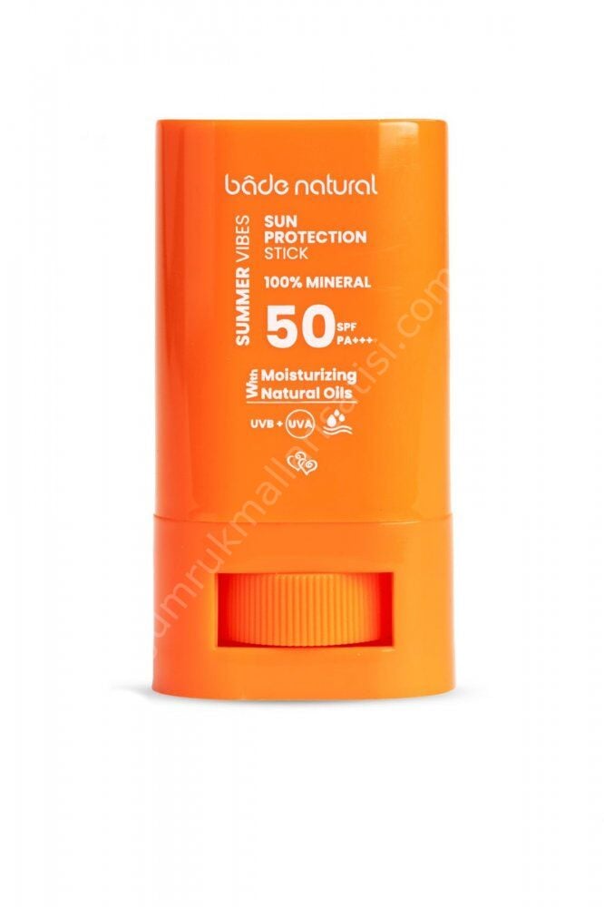 Bade Natural 50 Spf %100 Mineral Filtreli Ve Doğal Yüksek Korumalı Güneş Stick