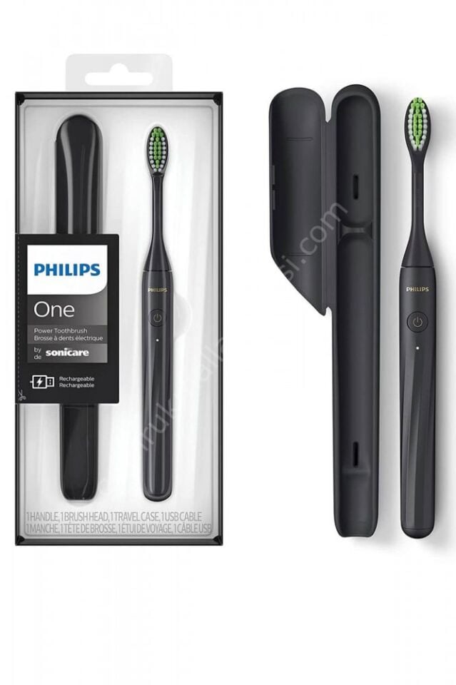 Philips One Sonicare HY1200/06 Şarj Edilebilir Diş Fırçası Siyah Renk