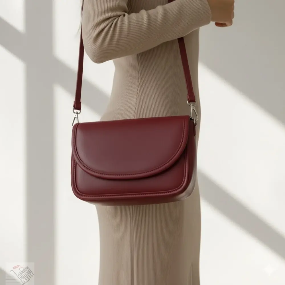 Bordo Kadın Omuz Çantası