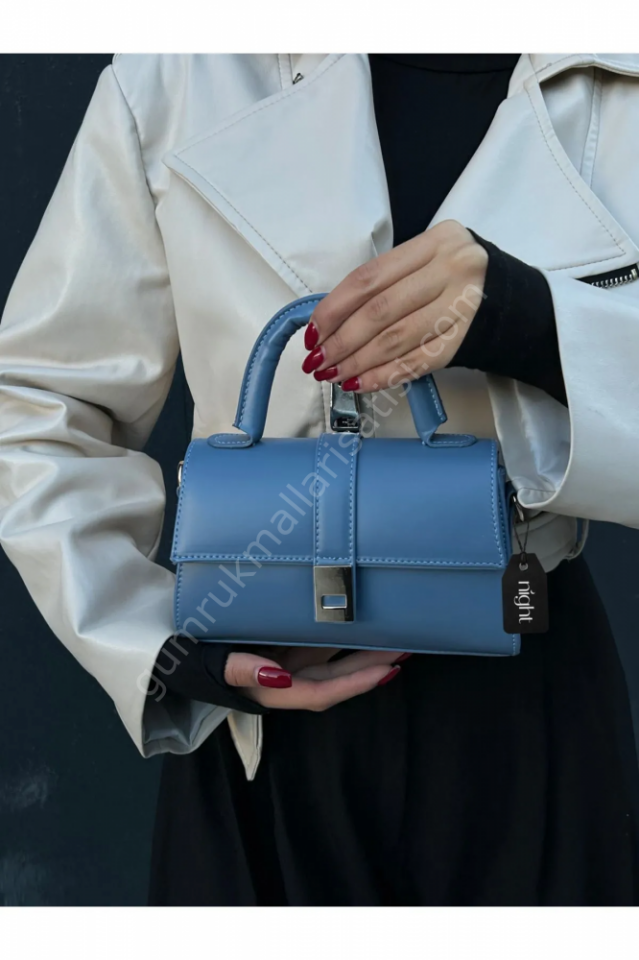 Night Paula Model Mavi Kadın El Ve Omuz Çantası