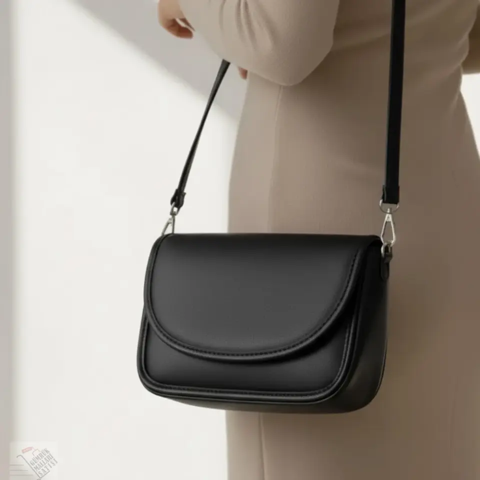 Siyah Kadın Omuz Çantası