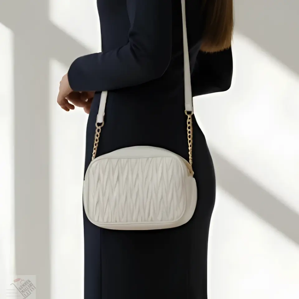 Beyaz Renk Kadın Omuz Çantası