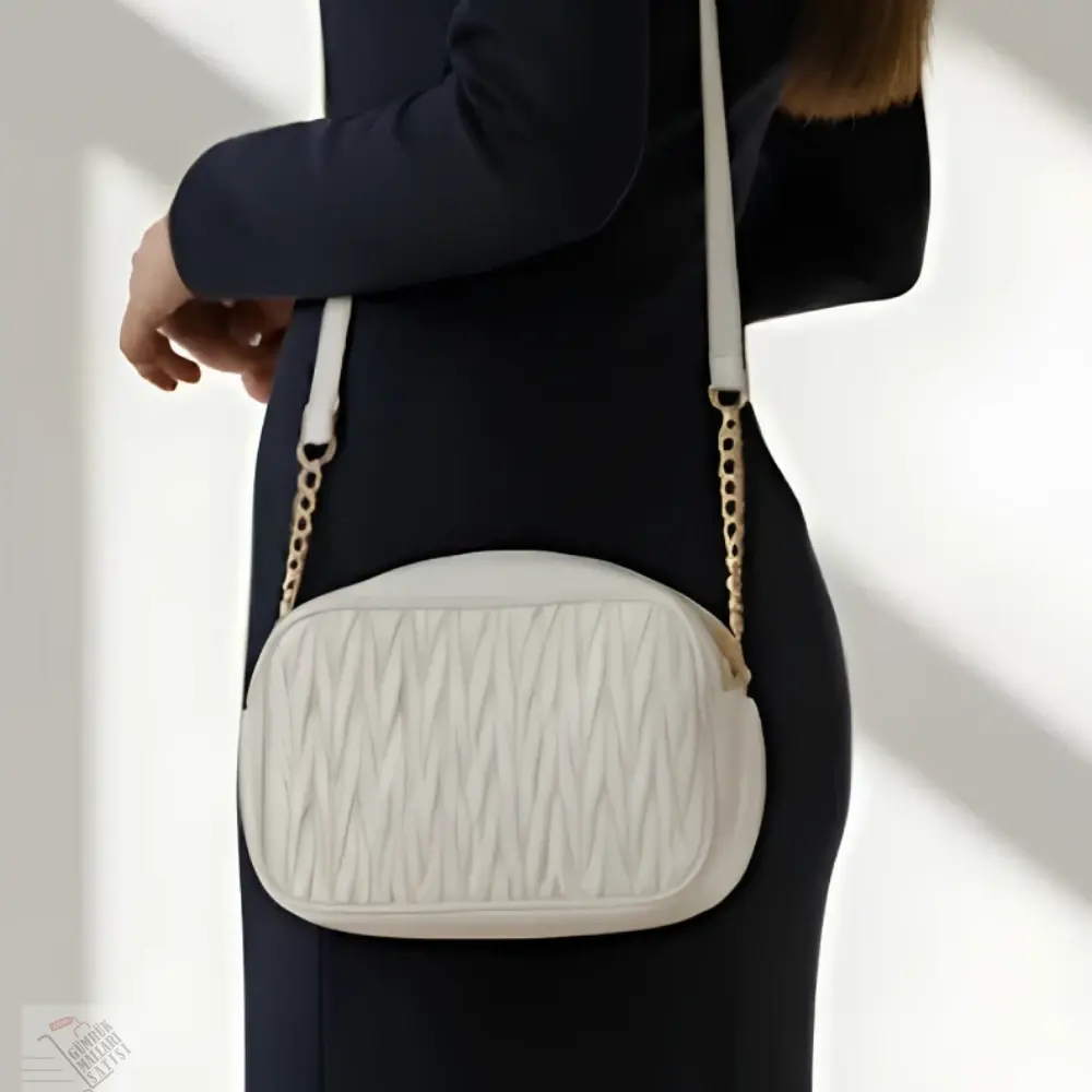 Beyaz Renk Kadın Omuz Çantası