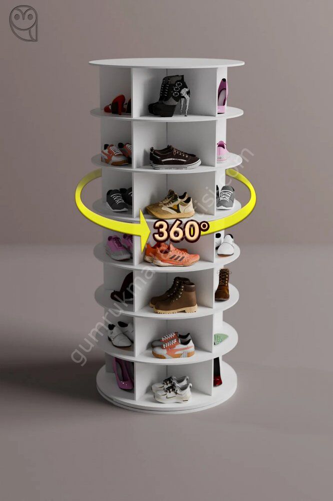 360 Dönen Ayakkabı Rafı, Dönen Ayakkabı Raf Kulesi