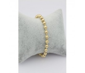 Oval Light Gold Renk Akrilik Bileklik