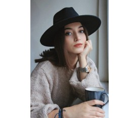 Çalıkuşu Fötr Şapka Sert Kovboy Şapkası