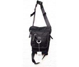 Lebina Siyah Renk Unisex Bacak Çantası Seyahat Günlük MC-108-4