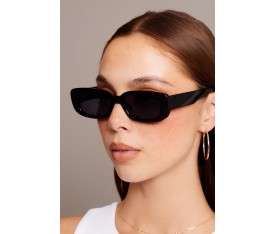  Unisex Siyah Vintage Retro Kemik Güneş Gözlüğü